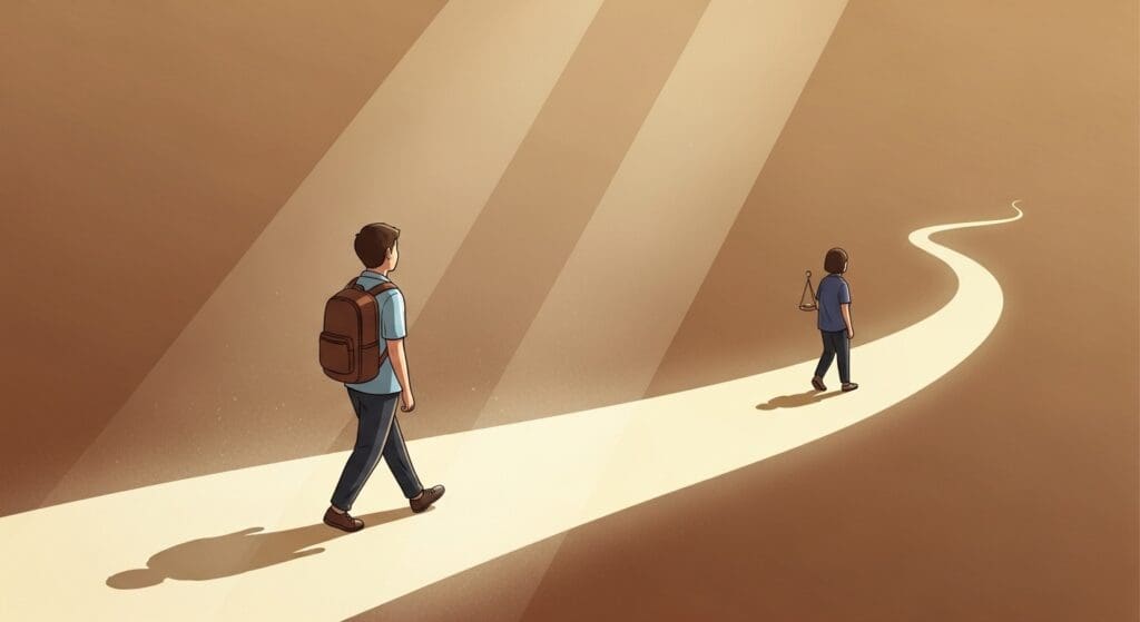직권남용 무죄? 군대 대대장의 '그냥 빼줘라' 지시, 경미한 위반 & 현장 계도, 재량권 인정! 부하에게 '의무 없는 일' 시킨 것 아니다? 법원 판단 5가지 이유 11 위에서-내려오는-빛의-길을-자연스럽게-걷고-있는-부하의-모습