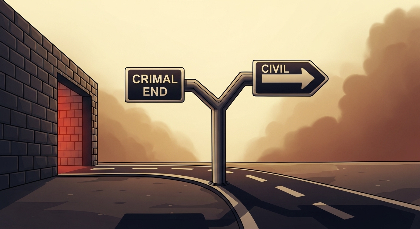 실화죄, 담배꽁초 불이 났지만 '무죄'? 쓰레기통 화재, 건물 자체 연소 없으면 '범죄 증명 부족'! 작은 불씨, 통제 불가능 화재 경고! '불조심'은 우리 모두의 약속 15 법정-밖에서-피해자가-가해자에게-수리비-청구서를-건네는-모습