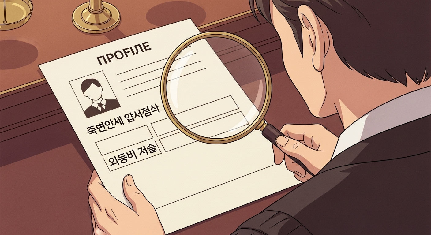 "잘못 없는데 영구정지?" 게임 회사의 '부당 정지', '금지된 행위' 증거 부족! '업(業)으로 하는 행위'만 처벌? '게임 유저' 권리 찾는 5가지 방법, '계정 해제' 주인공 되기! 8 돋보기로-서류를-확대했지만-결정적-증거-부분이-텅-비어-있는-모습