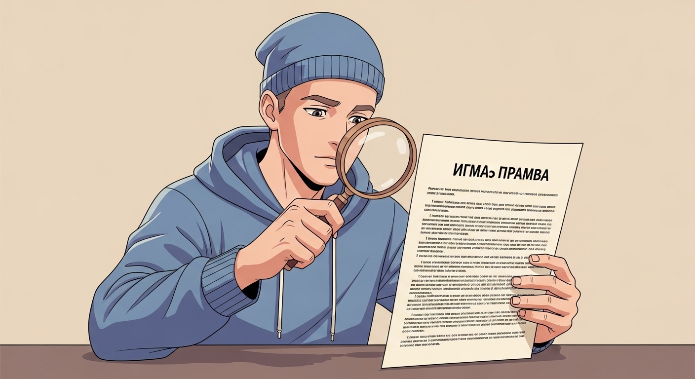"잘못 없는데 영구정지?" 게임 회사의 '부당 정지', '금지된 행위' 증거 부족! '업(業)으로 하는 행위'만 처벌? '게임 유저' 권리 찾는 5가지 방법, '계정 해제' 주인공 되기! 18 돋보기를-들고-게임-이용약관을-꼼꼼히-읽어보는-유저의-모습