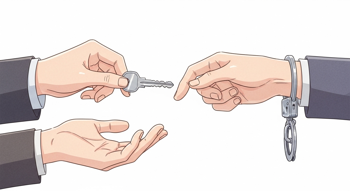 전세사기 경고: 무자본 갭투자 수법과 당신이 해야 할 일 5가지 6 리베이트-돈다발을-받는-손과-수갑이-채워진-손목의-클로즈업