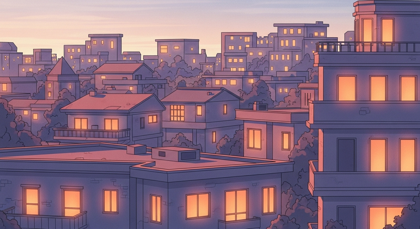 전세사기 경고: 무자본 갭투자 수법과 당신이 해야 할 일 5가지 20 한-가족이-안전한-집-창가에-서서-평화로운-도시의-야경을-바라보는-뒷모습