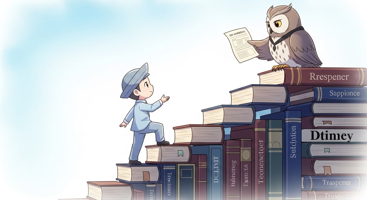 조세법률주의 위반? 세법 해석, 과세관청 마음대로 안 됩니다! 7 근거-자료로-쌓은-계단을-올라가는-납세자-캐릭터의-모습