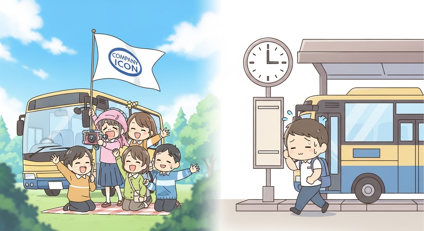 전세버스 불법 운행 과징금, 여행사 계약도 소용없다? 피하는 법 총정리 5 합법적-운행과-위법적-운행의-차이를-상징하는-두-가지-모습