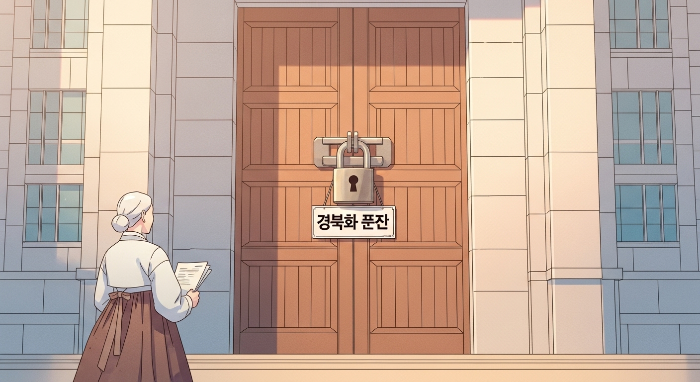 공무집행방해 집행유예 중 재범, 징역 6개월 실형 판결 상세 분석 2 현관문-틈으로-새어-나오는-빛과-그-앞에-선-경찰관의-뒷모습