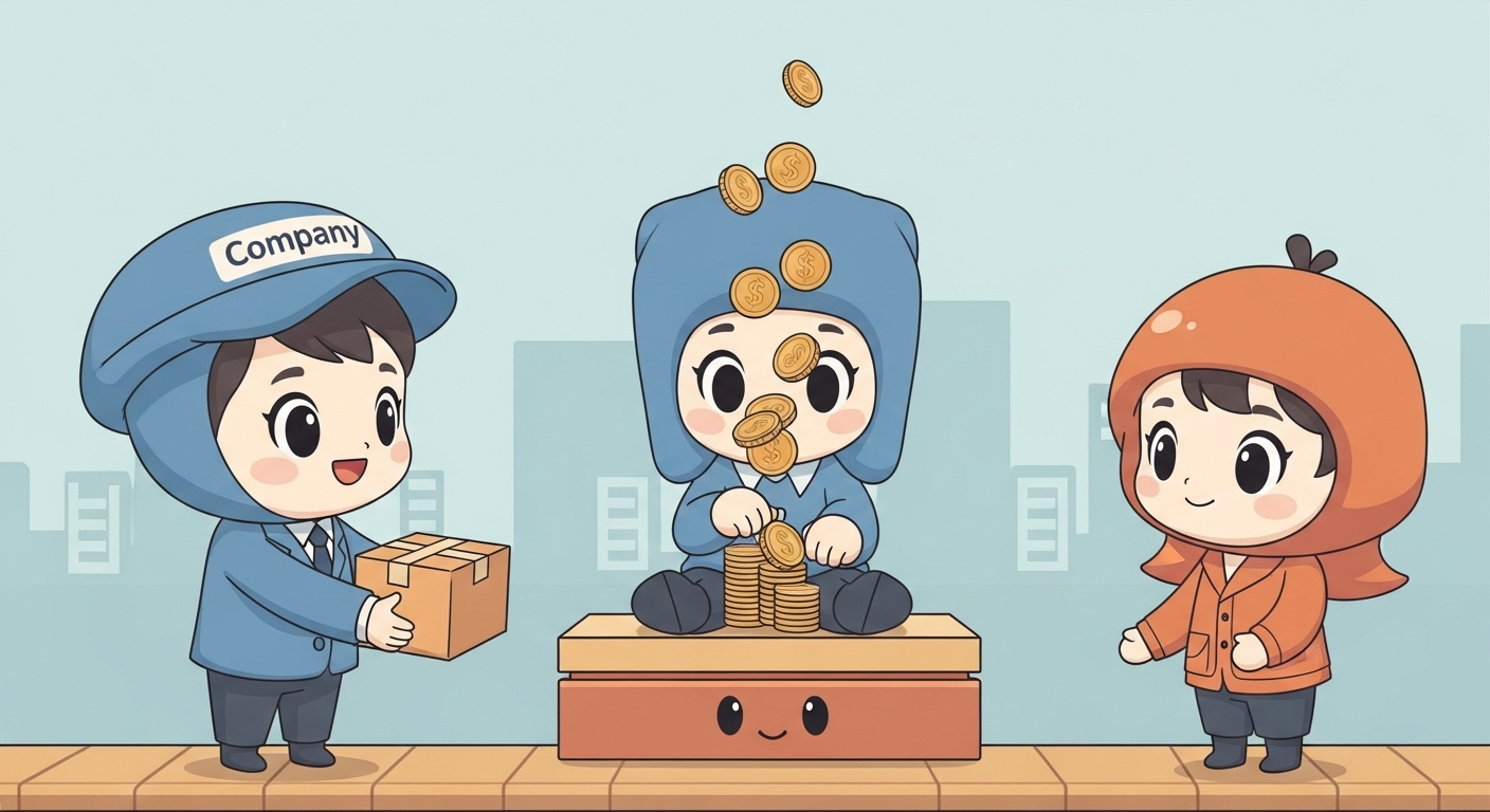 부정행위 가산세 제척기간 10년! 회사 살릴 5가지 필수 점검 사항 4 돈의-일부를-가리고-회사-캐릭터에게-정산하는-플랫폼-캐릭터