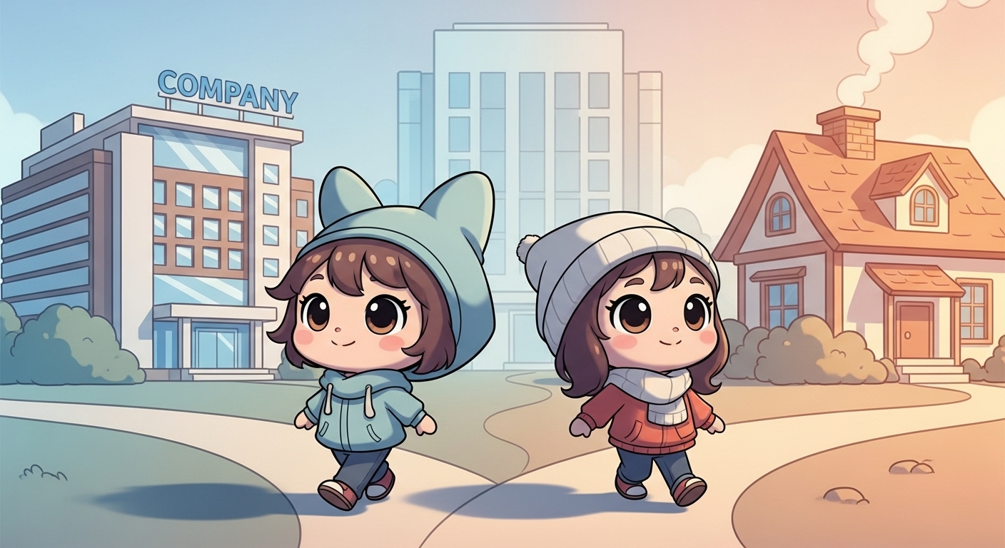 가사사용인 근로기준법 적용될까? 운전기사 사례로 본 가사사용인 판단 기준 2 집으로-향하는-캐릭터-주변에-물음표와-법전-아이콘이-떠다니는-모습