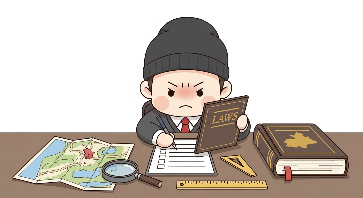 행정재산 사용허가, 내 땅 진입로로 쓰고 싶은데 왜 안될까? (거부 사례 분석) 9 캐릭터가-돋보기로-지도와-관련-서류를-꼼꼼히-분석하는-모습