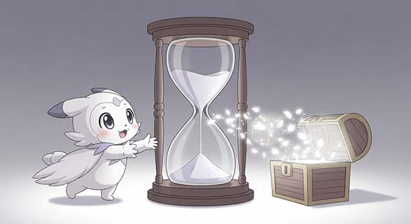 연구비 빼돌린 교수에게 돈을 돌려주라고? | 소멸시효에 막힌 1천만원 환수, 이 판결의 반전 2 기관-캐릭터가-보물상자를-향해-손을-뻗지만-모래가-다-떨어진-거대한-모래시계에-가로막힌-모습