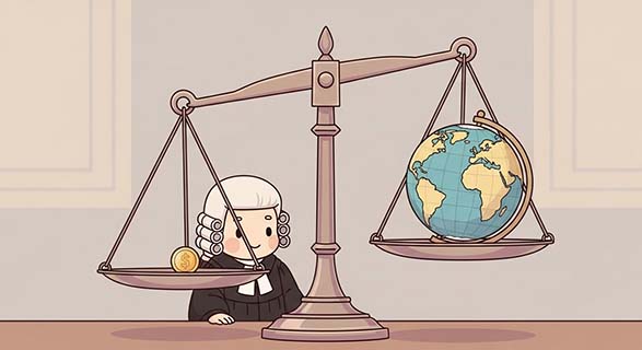 기업 탄소배출권, 환경부가 취소했다? | 법원이 밝힌 '할당 취소'의 진짜 기준과 판결 의미 3 저울에서-거대한-지구본이-작은-동전보다-훨씬-무겁게-표현된-모습