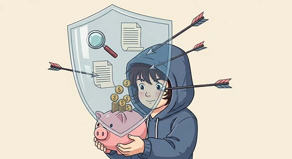 오피스텔 '알파공간' 믿었더니 공용면적? | 분양사기 피하는 내돈내산 3가지 체크리스트 5 보호막으로-자신의-돼지-저금통을-지키고-있는-캐릭터